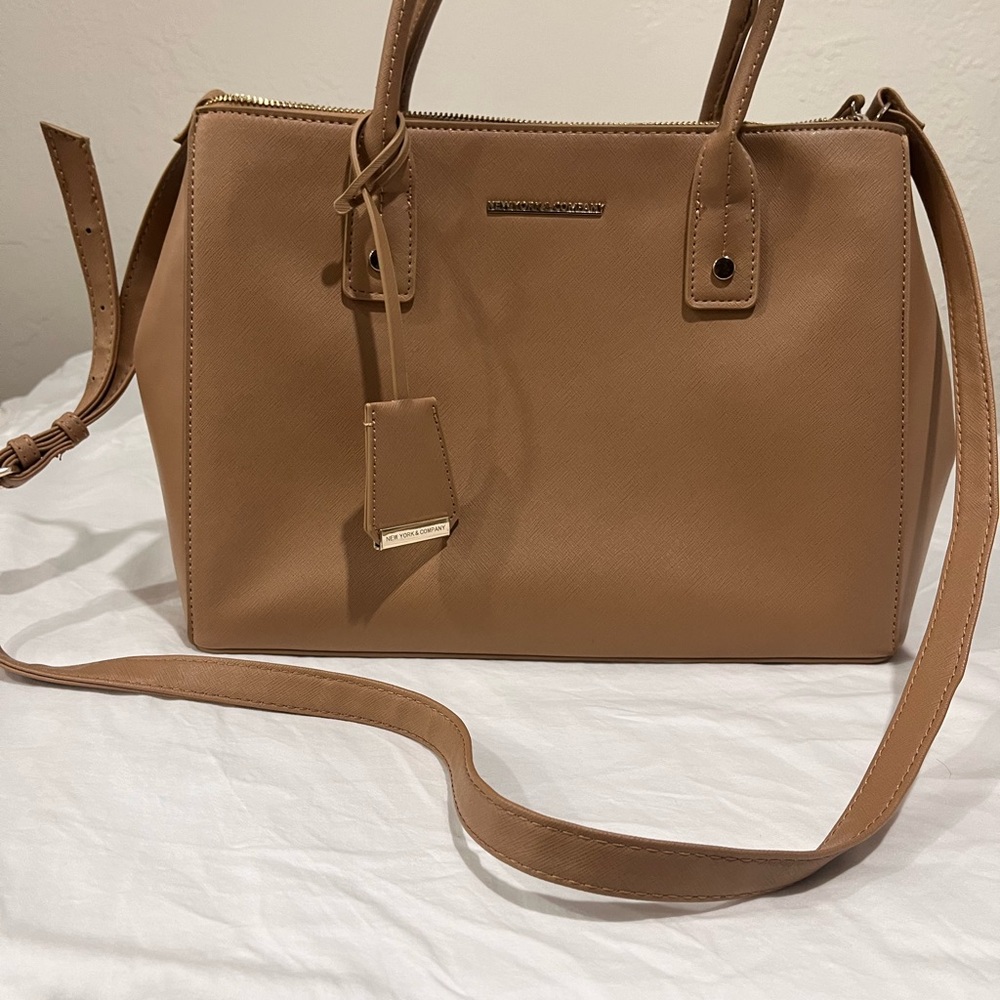 New York & Company Tan Tote Bag